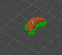 Croissant pendant 0.1mm layer, 2 walls, 15% infill