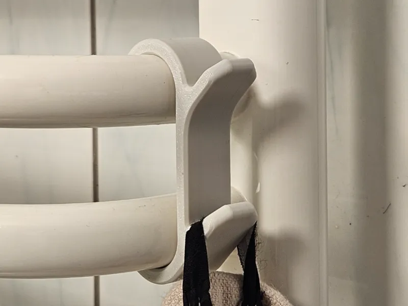 Parametric radiator towel hook