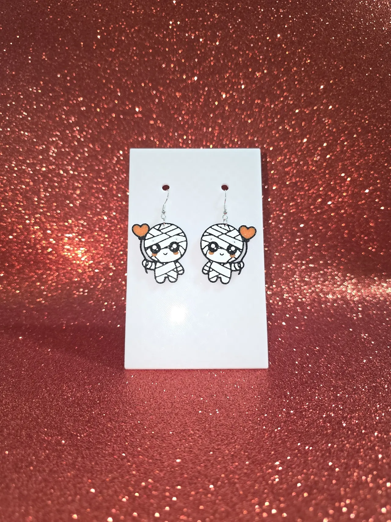Cute mummy earrings view 2