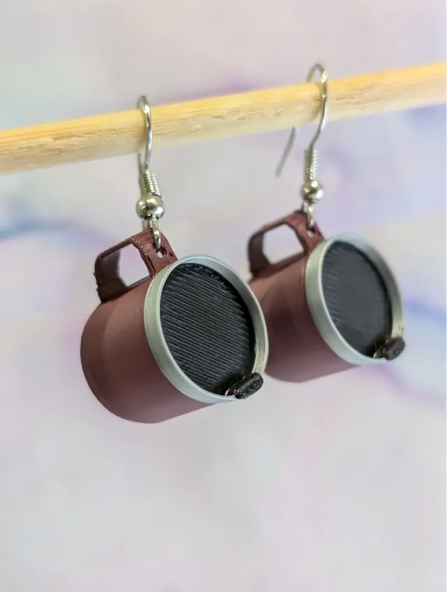 Stanley Coffee Cup Earrings