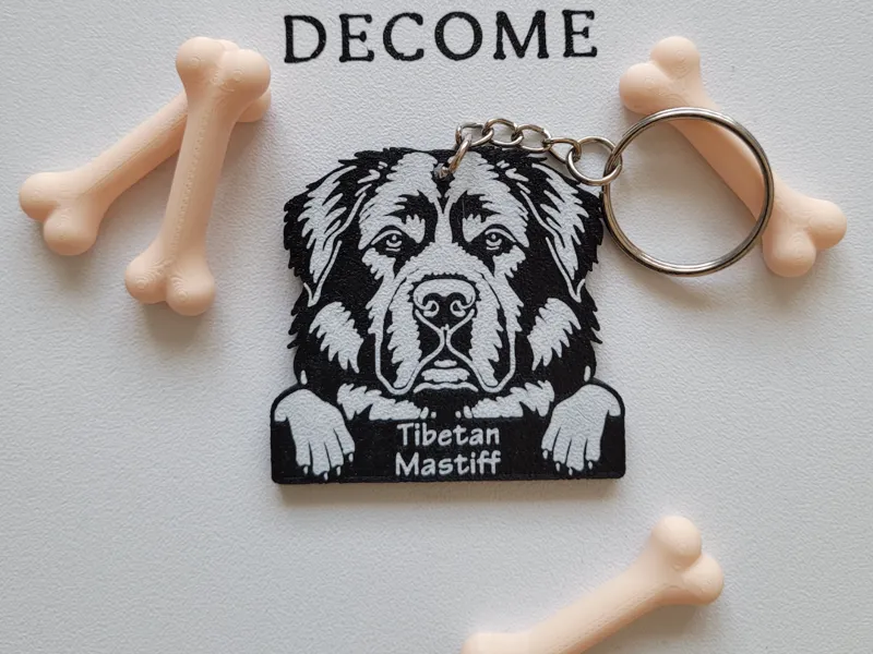 Tibetan Mastiff Keychain
