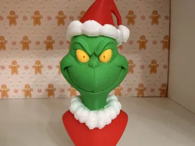 Colored Grinch Bust
