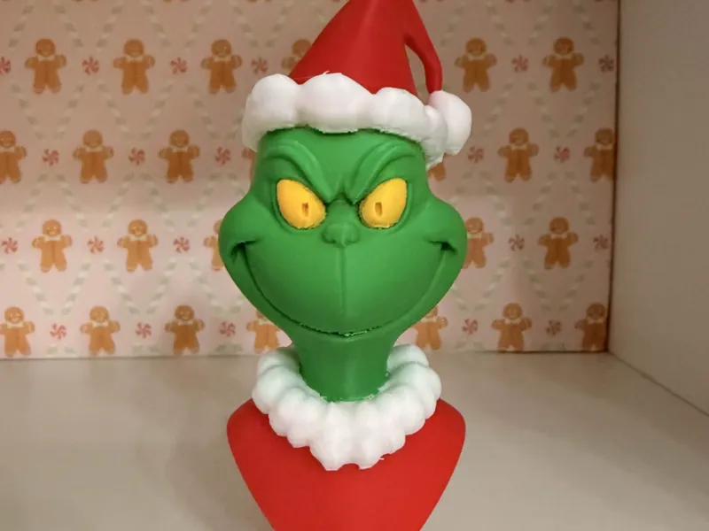 Colored Grinch Bust