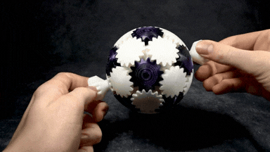 Spheric fidget planetary gear