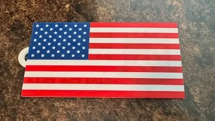 US Flag Luggage Tag (AMS required)