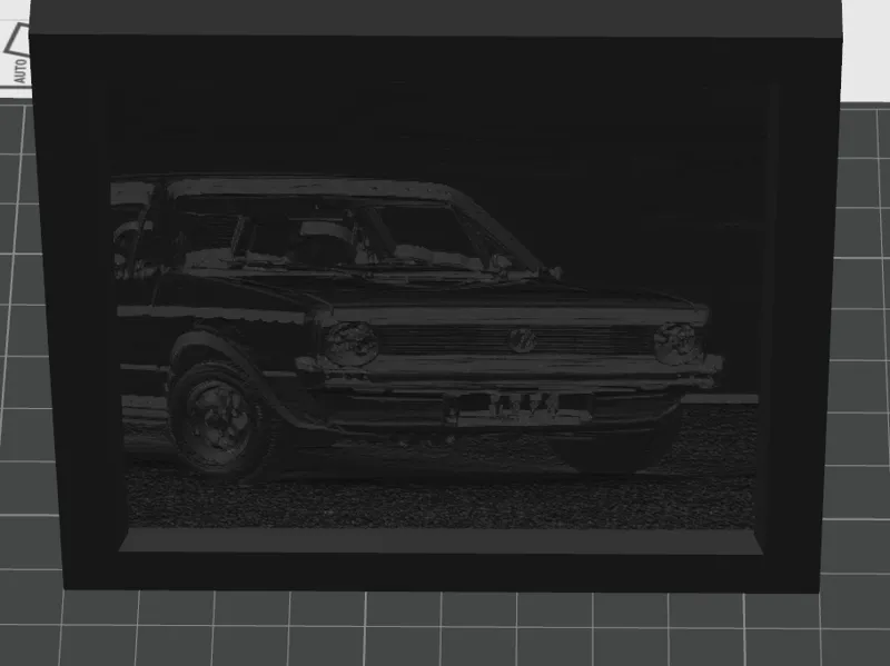 vw golf lithophane photo