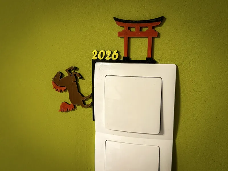Feuerpferd / Torii / 2026 - Lichtschalter etc.