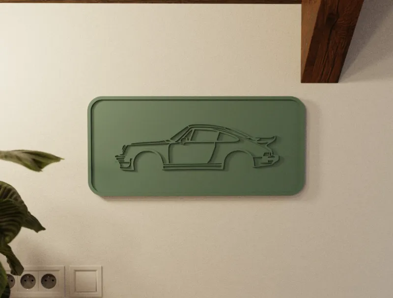 Porsche 911 Wall Art minimalDesign
