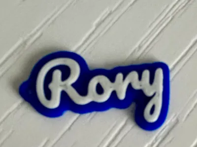 Rory - 3d printed name keychain personalized 