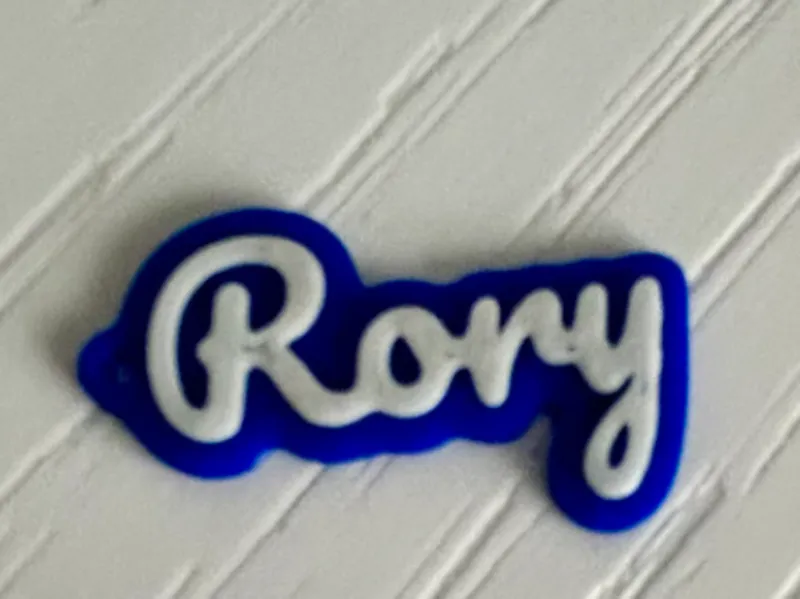 Rory - 3d printed name keychain personalized 
