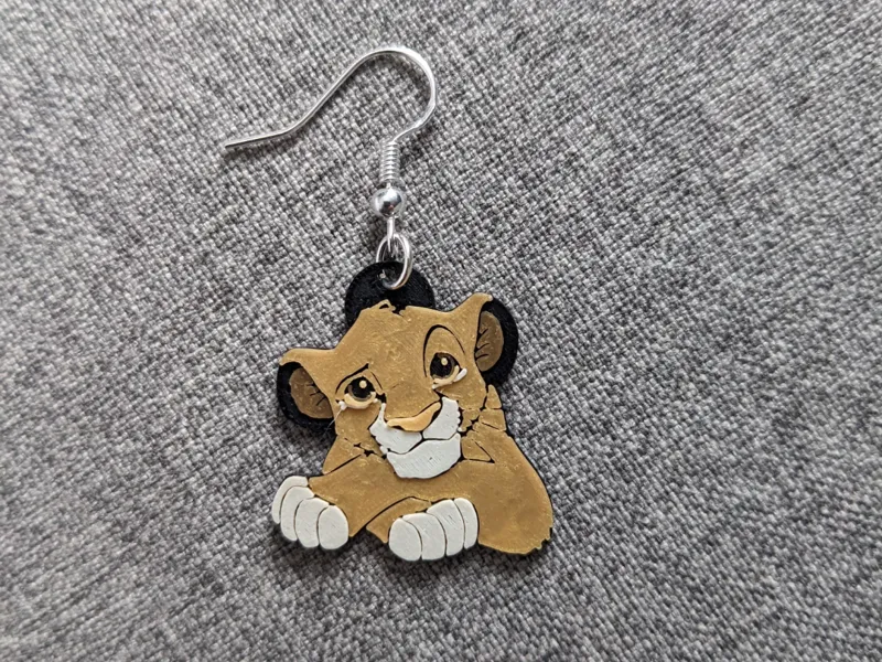 Young Simba Lion King Earring Multiple Styles