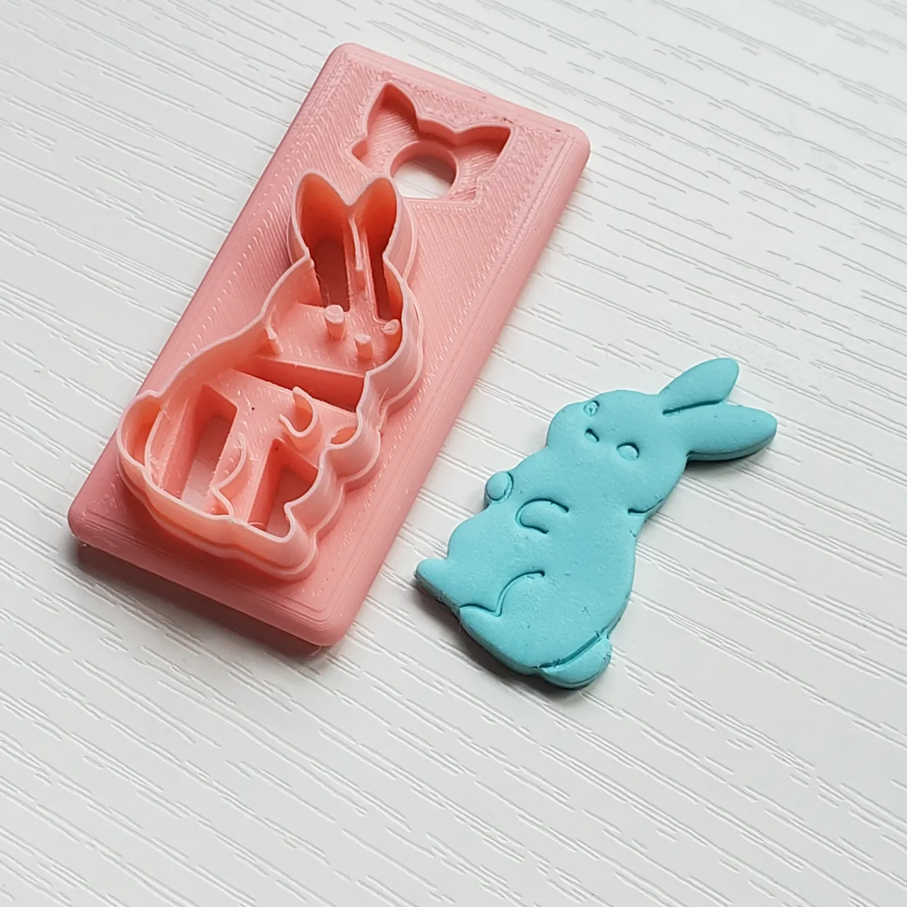 Rabbit Bunny Polymer Clay Earring Cutter view 4