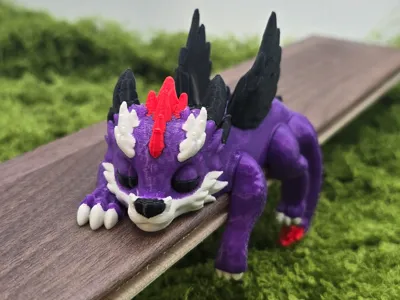 Shelf Sleeping Wolf Dragon 