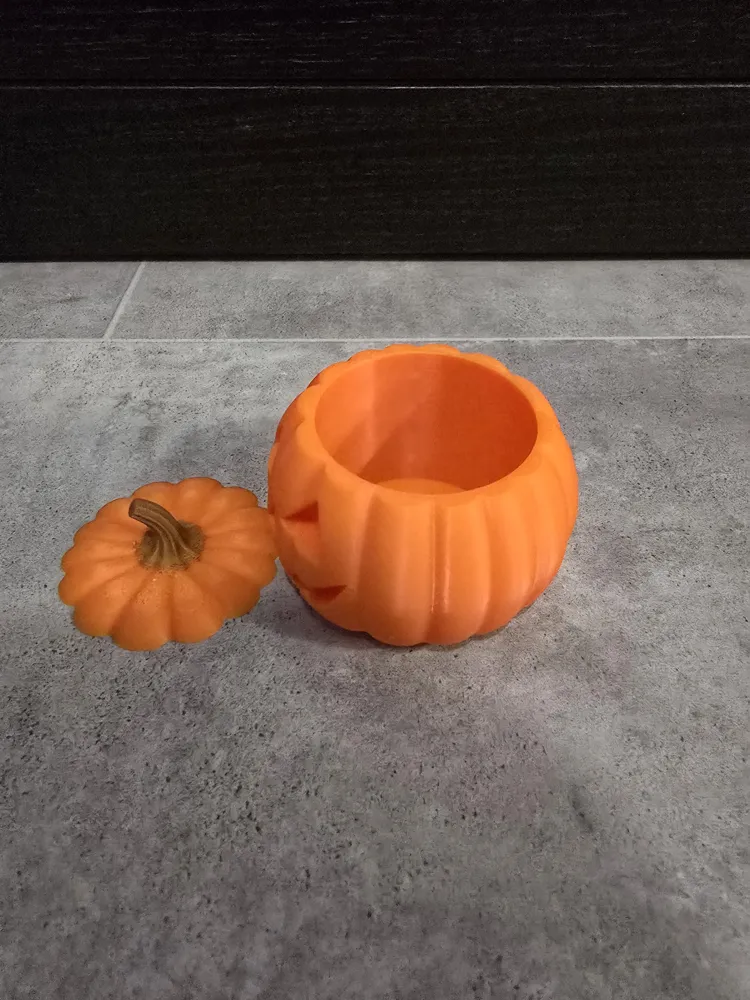 Halloween Pumpkin Box (Boîte Citrouille) - Free 3D Print Model - MakerWorld