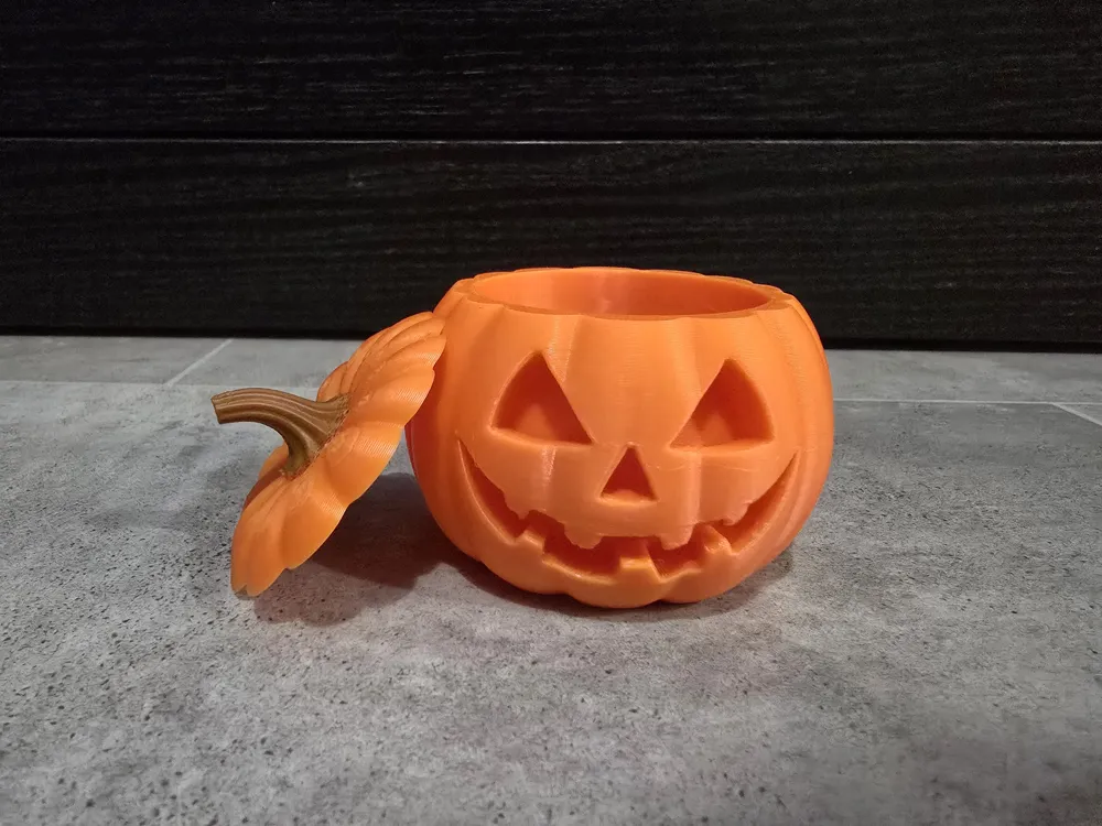 Halloween Pumpkin Box (Boîte Citrouille) - Free 3D Print Model - MakerWorld