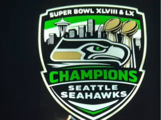 Seattle Seahawks LED Lightbox Superbowl