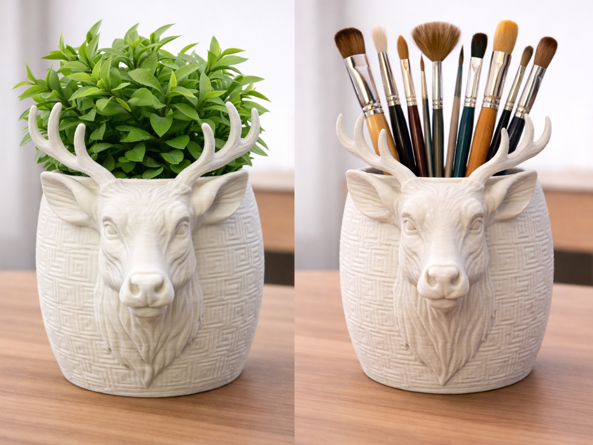Deer Head organizer – pen holder or planter
