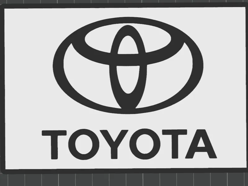 Placa de toyota