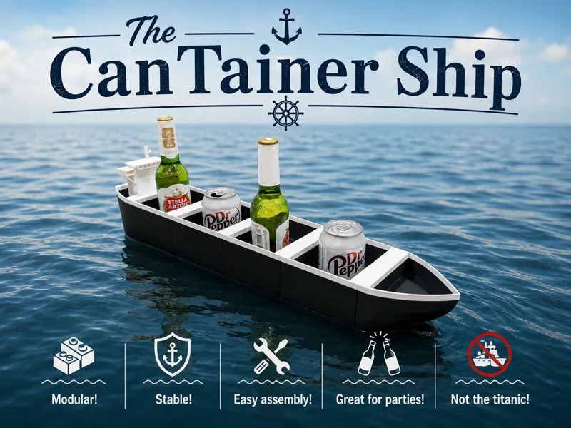 The CanTainer Ship - Floating party barge