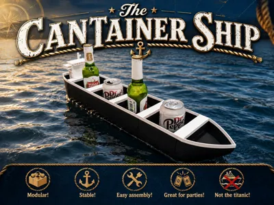 The CanTainer Ship - Floating party barge