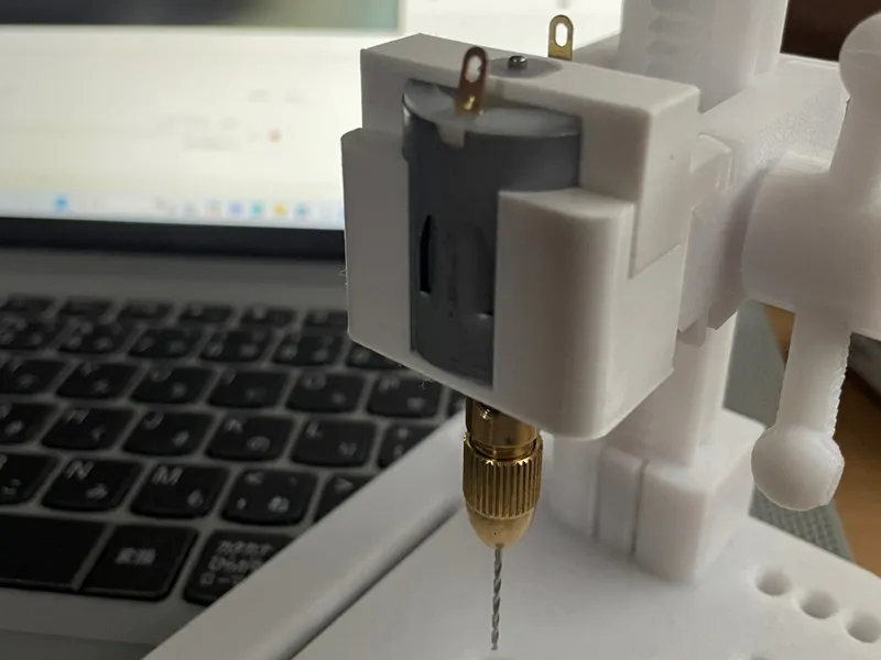 Motor holder for compact drilling machine