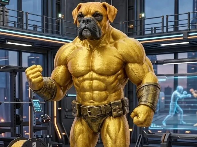 Strong German Boxer