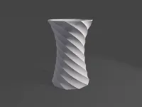 Vase torsadé au design minimaliste — photo 2