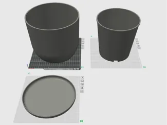 20cm diameter Pot and Vase