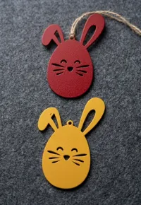 Lot de 4 pendentifs de Pâques à suspendre — photo 5