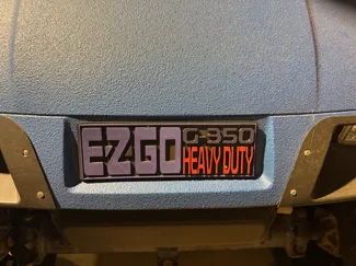 EZGO Ford style front badge.