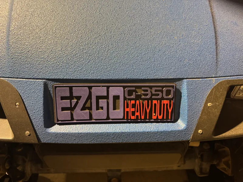 EZGO Ford style front badge.