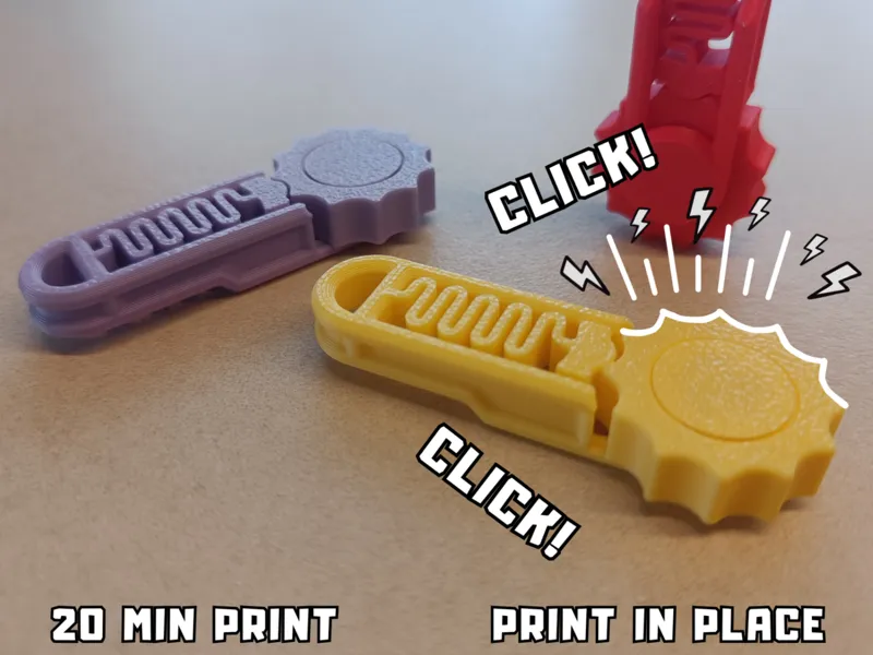 Perfect Fidget Clicker Keychain - Fidget Toy