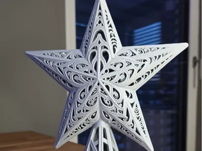 Filigree Star Christmas Tree Topper