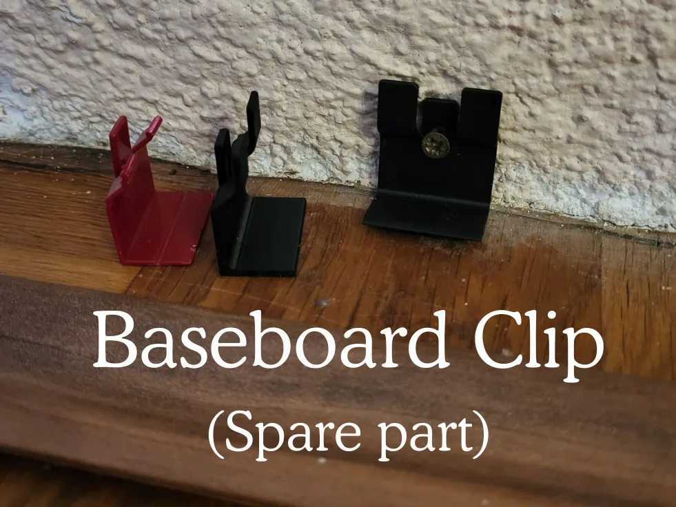 Baseboard Clip — Skirting Board cheap Replacement - Free 3D Print Model ...