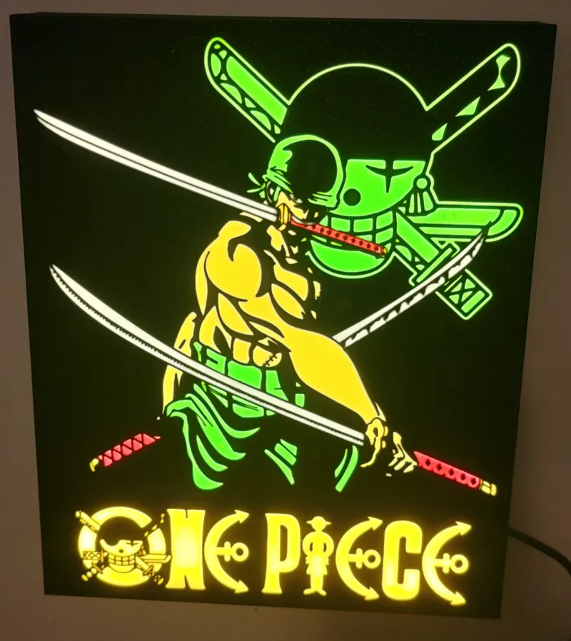 Zoro One Piece LED Lightbox
