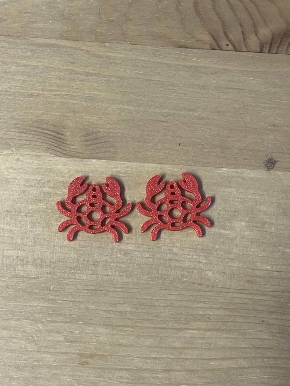crab earrings view 2