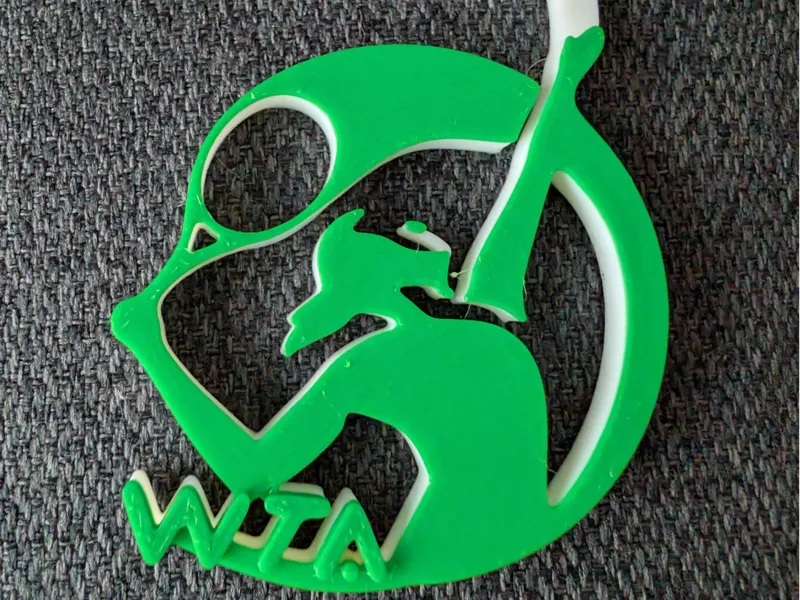 Old WTA Logo Inspired Xmas Ornament