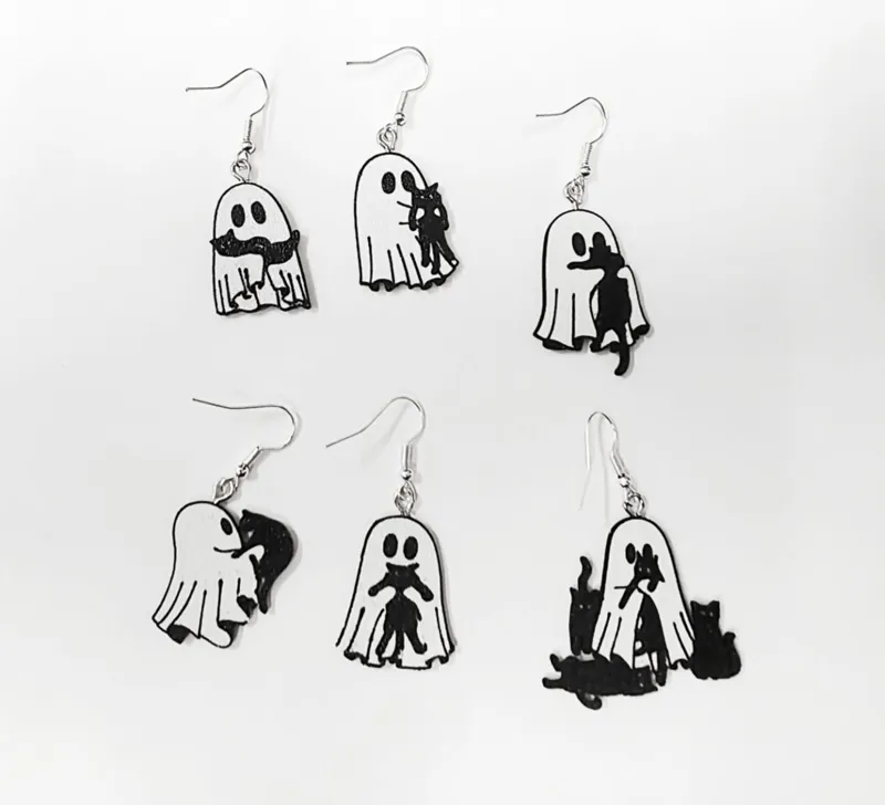 Ghost Halloween Earrings