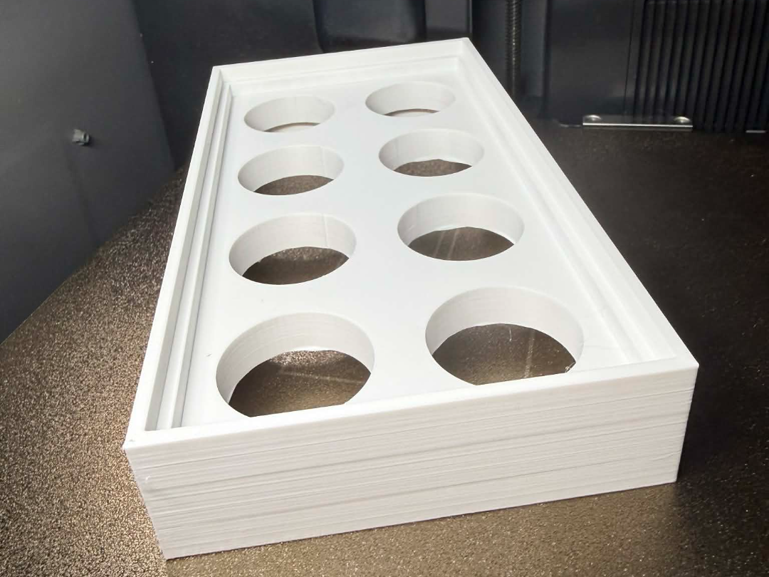 Modern Egg Holder – Minimalist 8 Egg Organizer 