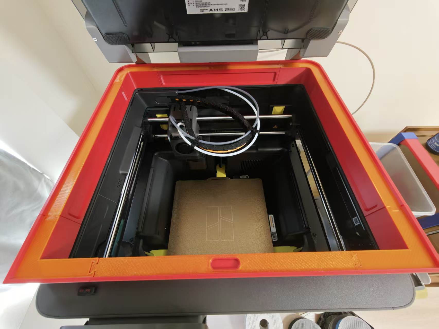 Miniatura 4 do modelo 3D X2D P2S Riser 增高支架 ams riser