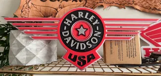 Harley Davidson Fatboy Plaque