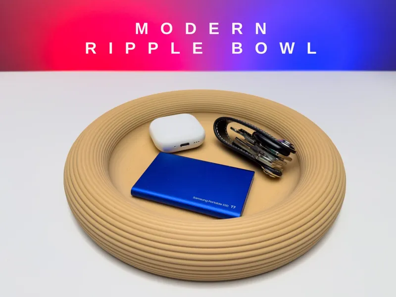 Modern Ripple Bowl – Decorative Bowl
