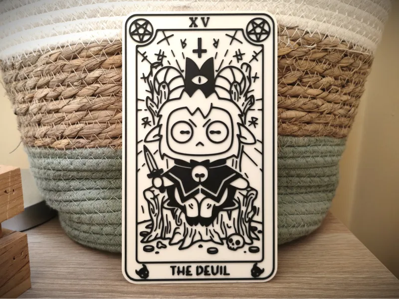 Cult of the Lamb Tarot Card - XV The devil - goat