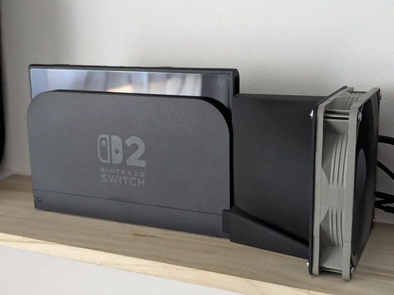 Nintendo Switch 2 Dock Cooling Fan Adapter (120mm)