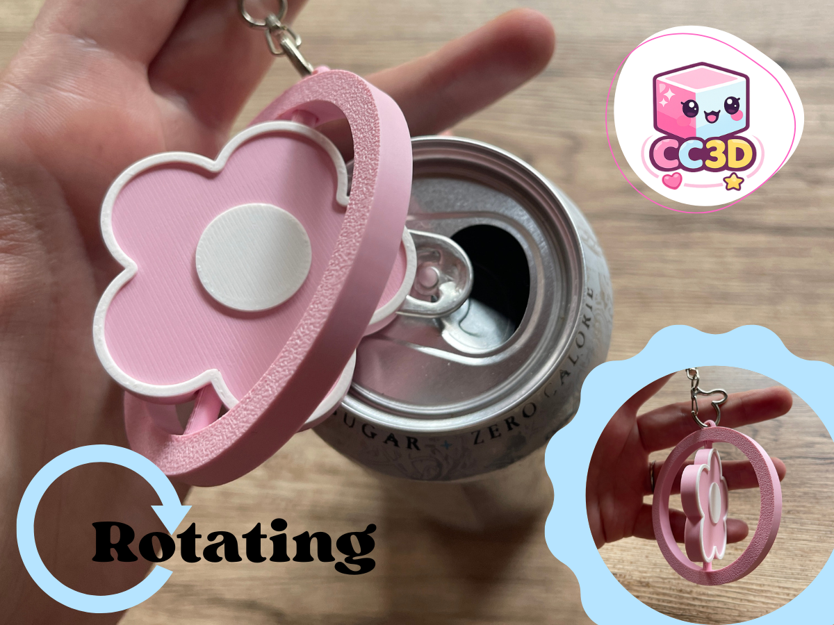 Soda can opener Rotating Flower