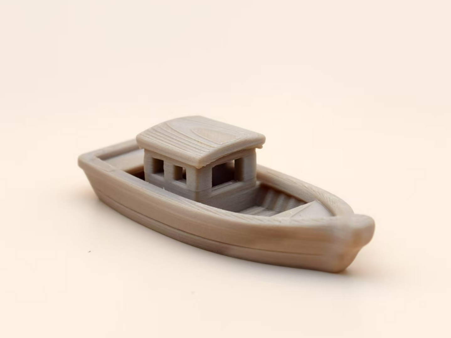 Miniatura 2 do modelo 3D 一艘小渔船，可以浮水，30分钟打印，无需支撑