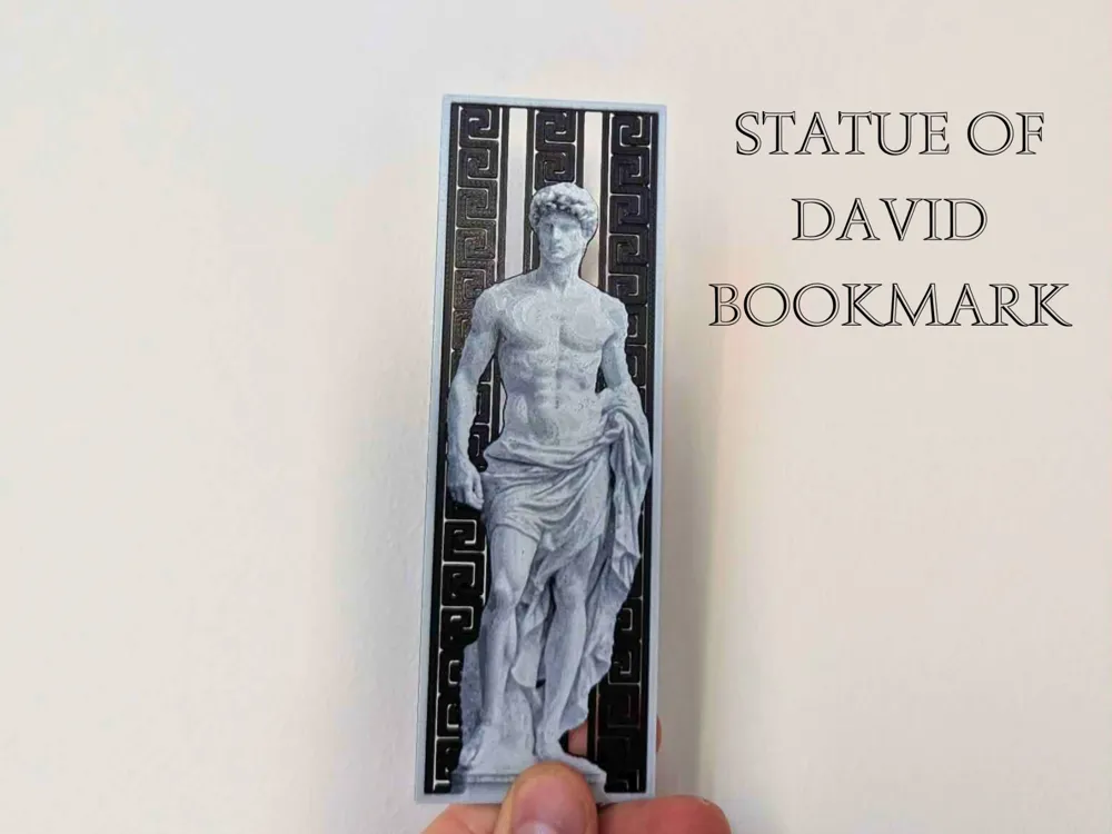 Statue of David Bookmark - Free 3D Print Model - MakerWorld