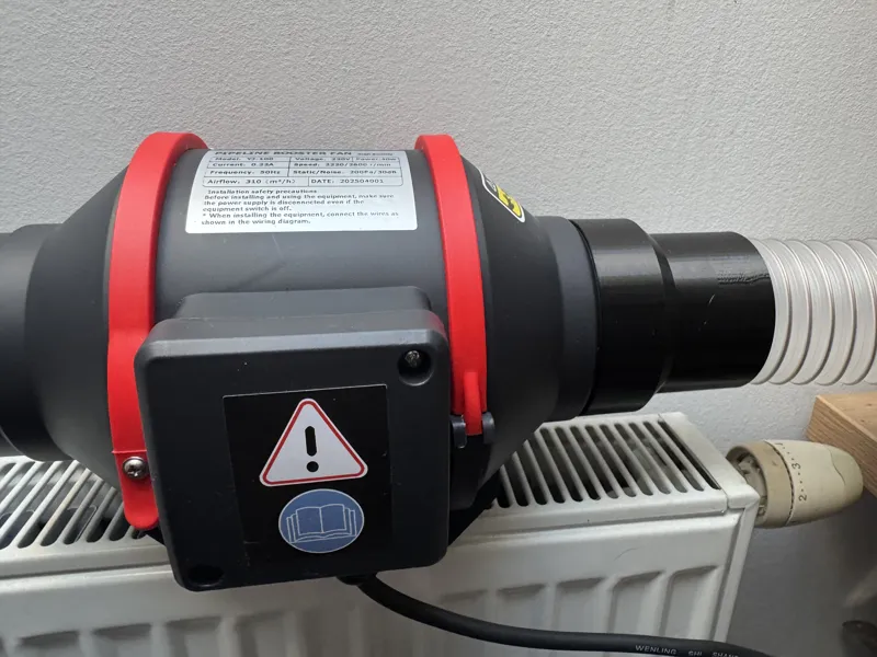 100mm pipe to 75mm flexible hose adapter, threaded