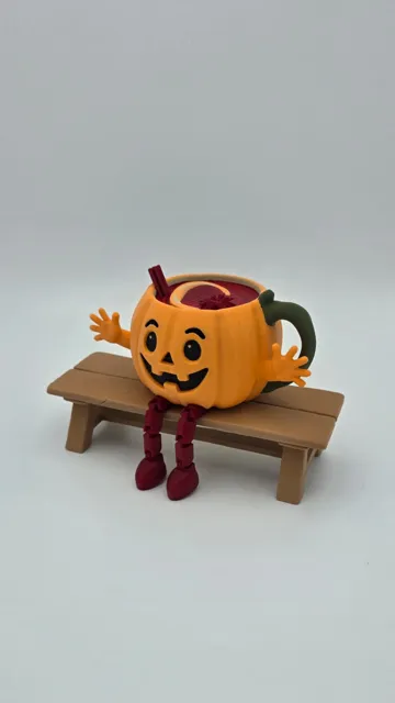 Figura decorativa: Kürbisgetränkefigur halloween — vista de referencia 4