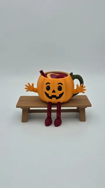 Figura decorativa: Kürbisgetränkefigur halloween — vista de referencia 3
